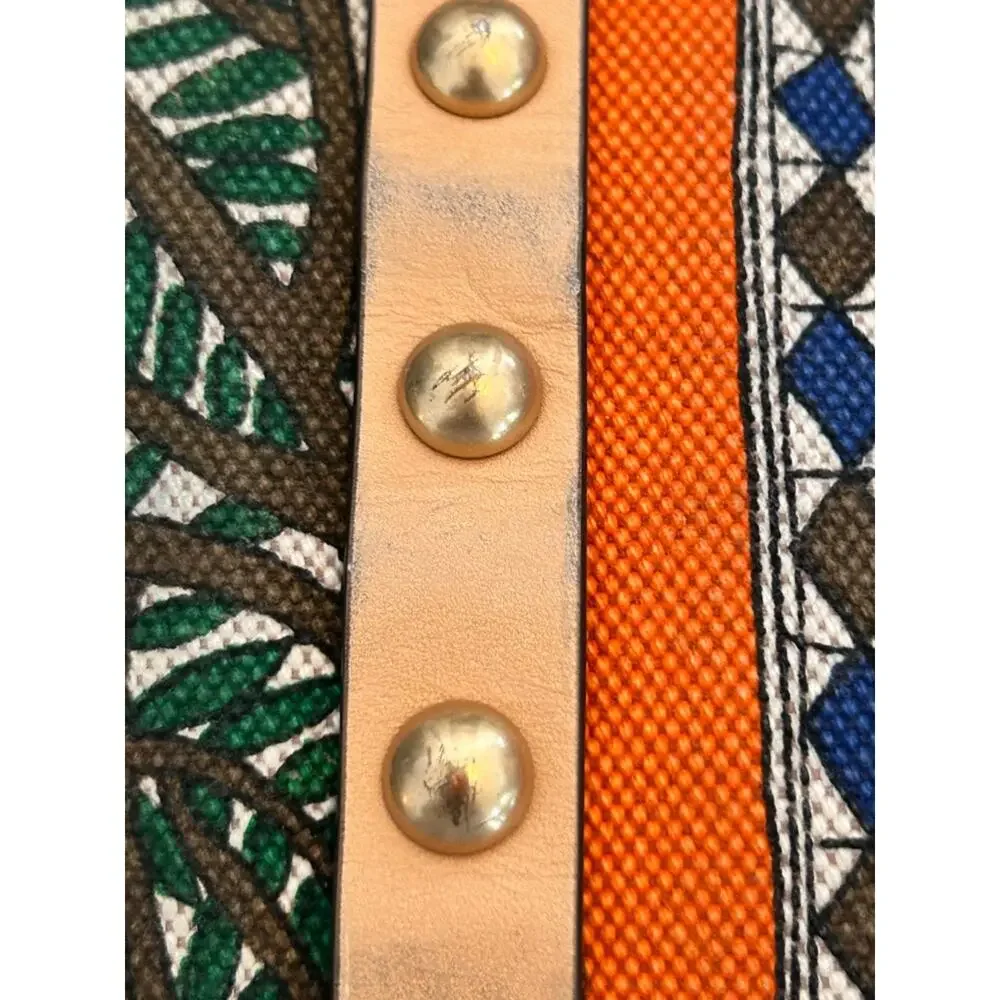 Tory Burch Block T Stud Something Wild Print Tote with Pouch